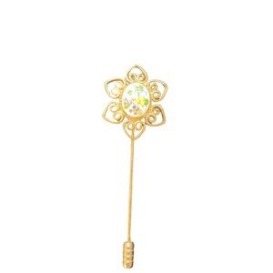 Vintage gold tone stick pin